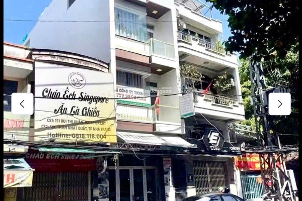 BÁN TÒA NHÀ MẶT TIỀN 58 TRẦN NHẬT DUẬT, PHƯỜNG PHƯỚC HÒA, NHA TRANG – SỔ HỒNG HOÀN CÔNG 264,3M² SÀN – GIÁ 13 TỶ